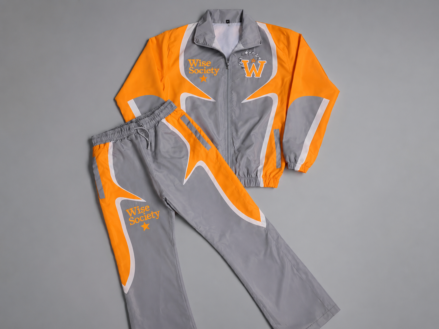 Orange & grey track